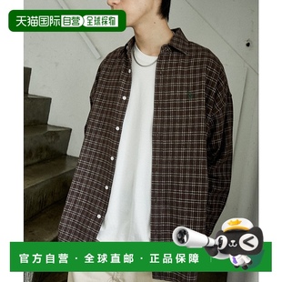 别注柔绒格子衬衫 ASSN. 男装 宽松版 日本直邮U.S. 1h可退 POLO