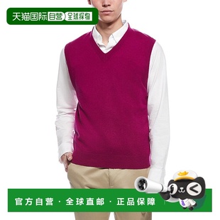 自营raffi拉菲V领背心 美国奥莱直发 紫色