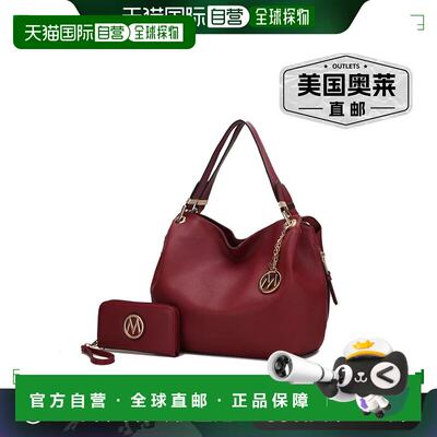 mia k collectionFabienne Hobo Handbag with Wallet - red 【美