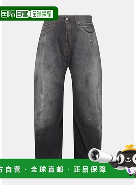 海外直邮Acne Studios 2006F泼墨宽松低腰阔腿长牛仔裤A00515