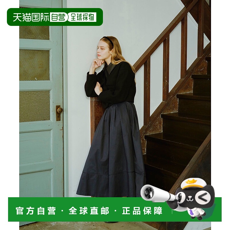 1h可退 日本直邮cle blatt 女装 A字版型 高腰褶裥裙 半身裙 2257