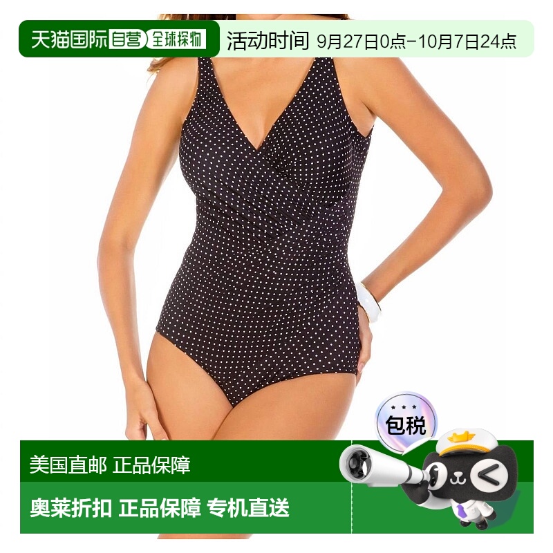 自营 miraclesuitPin Point Oceanus 黑色连体泳衣 - 黑色 美国奥