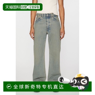 米色棉牛仔裤 欧洲直邮Acne 蓝色 Studios 直筒 SS24男士
