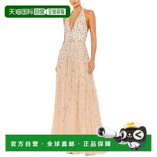 腮红 Duggal串珠花A字型连衣裙 美国奥莱直发 Mac 自营