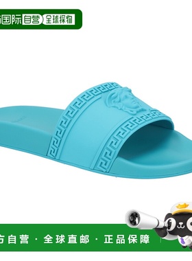 自营Versace Palazzo Medusa 泳池拖鞋 - 蓝色 美国奥莱直发