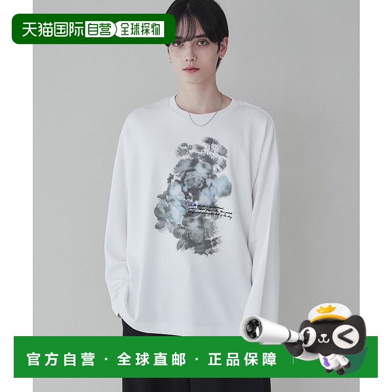 1h可退 日本直邮LUCY 男士花卉图案长袖T恤2024春夏新款 LU24SP02