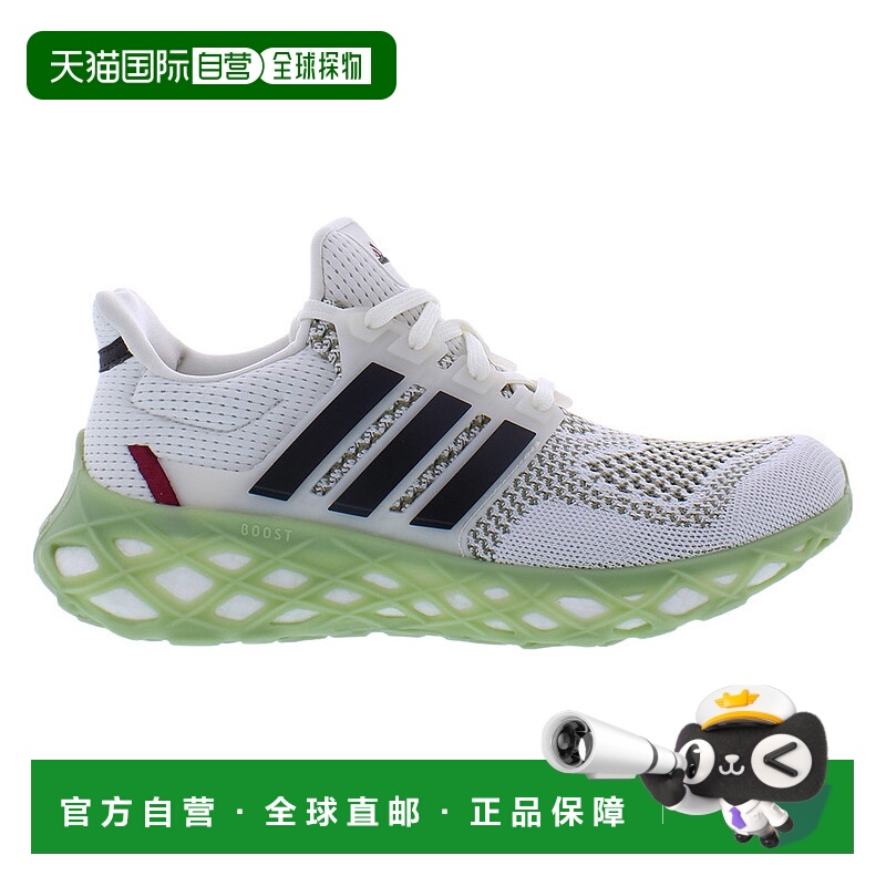 美国直邮Adidas阿迪达斯男女同款运动鞋白色正面系带设计休闲轻便