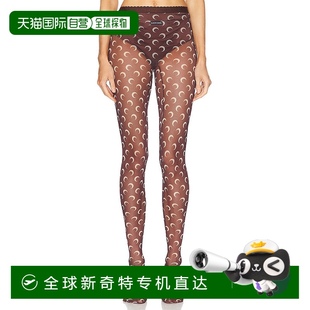 印花网纱连裤 女士 Moon WUW034A 袜 香港直邮Marine 1h可退 Serre