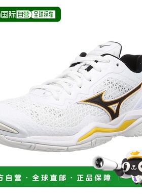 【日本直邮】美津浓 手球鞋 Wave Stealth V 黑色/黄色 X1GA1800