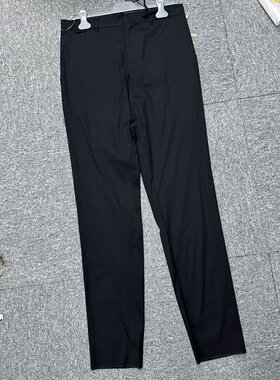 PRADA 男士休闲裤 SPG2918212VCF0002 SS2025 黑色 腰带环休闲裤