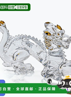 日本直邮百家乐水晶人偶生肖 2024 年生肖金龙龙年龙透明 x 28156