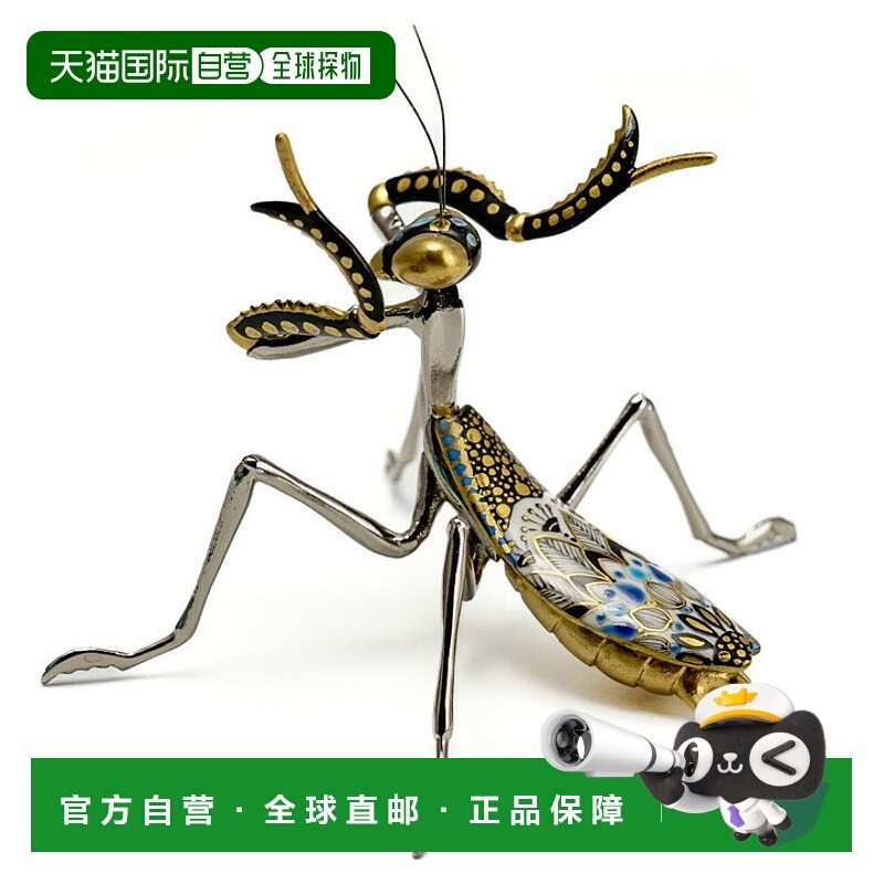 日本直邮九谷烧螳螂 / 高聪小雕像昆虫艺术传统工艺当代艺术