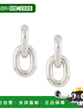1h可退 香港直邮Rabanne 女士 XL 链环双耳环 20HBB0024MET083P04