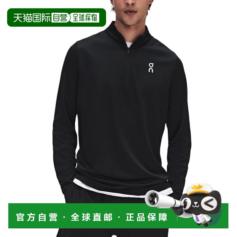 日本直邮On昂跑 Core 吸湿套头立领长袖跑步T恤 男款图片