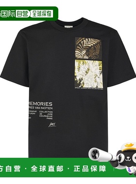 自营 dries van noten宽松合身黑色T恤-黑色 美国奥莱直发