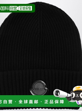 香港直邮MONCLER 男士帽子 3B00002M6727999 AW2025 黑色 Wool be