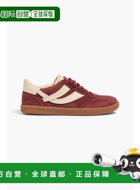 香港直邮VINCE 女士 Oasis 皮革边绒面革运动鞋 I8878LC600MALBEC