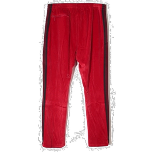 韩国直邮NEEDLES 窄运动裤 - C/Pe 丝绒红 (NS253) 训练裤休闲裤