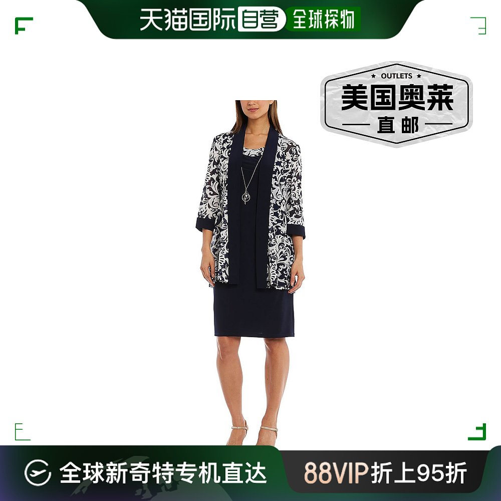 r&m richardsPetites 女士 Printed Knee Cocktail and Party Dre 女装/女士精品 连衣裙 原图主图