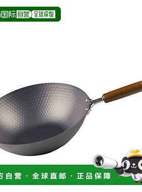 【日本直邮】Pearl Metal珍珠金属防生锈炒锅30cm 黑色  HB-4291