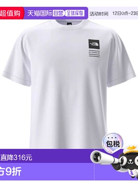香港直邮THE NORTH FACE 男士T恤 NF0A8GAQFN41 SS2026 白色
