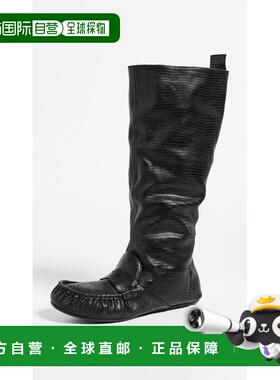 1h可退 香港直邮Acne Studios 艾克妮 女士 Bojan 宽松蜥蜴纹靴子