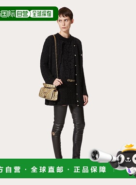 香港直邮VALENTINO 女士半身裙 SS2023 2B3KD09M7NS0NO黑色 A字裙