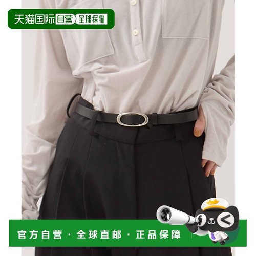 1h可退 日本直邮STUDIOUS 女士 全牛革宽窄适中外形椭圆扣腰带 12