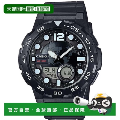 自营Casio Men’s Analog-Digital Watch with Black Dial - AEQ-