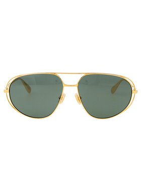 BOTTEGA VENETA 女士眼镜 BV1344S001 CO 金色 徽标太阳镜