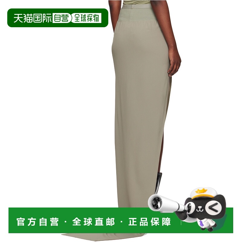 香港直邮Rick Owens 开衩半身裙 RP01E7333CC包臀裙