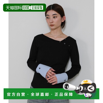1h可退 日本直邮select MOCA 女装 不对称袖口设计长袖T恤 cu2260