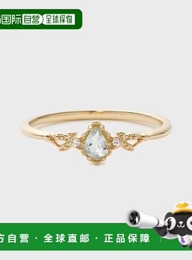 1h可退 日本直邮NOJESS 女士K10海蓝宝石戒指 30241111014钻石