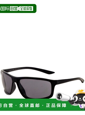 自营Nike Men's 66 mm Black Sunglasses - matte black 美国奥莱