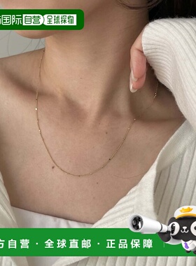 日本直邮GOLDY 女士 华丽细链 点缀珠链项链 LEZ1052511A0008