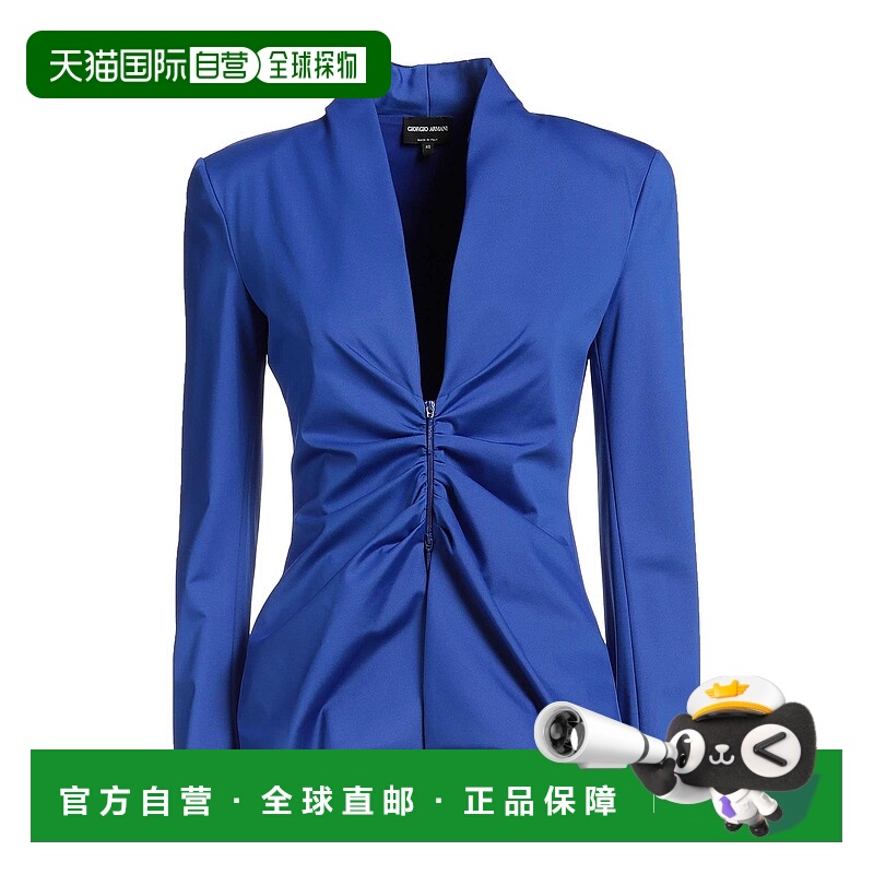 1h可退 香港直邮Armani 阿玛尼 女士 西装外套 blue蓝色 舒适时尚