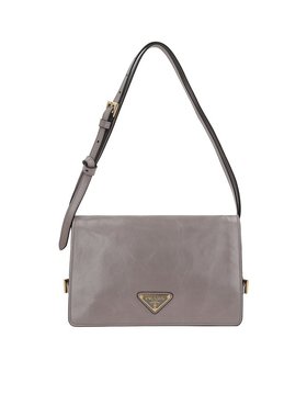 PRADA 女士斜挎包 1BD0822CYRVDVJF03SF CO 灰色 Soft Lux 单肩包