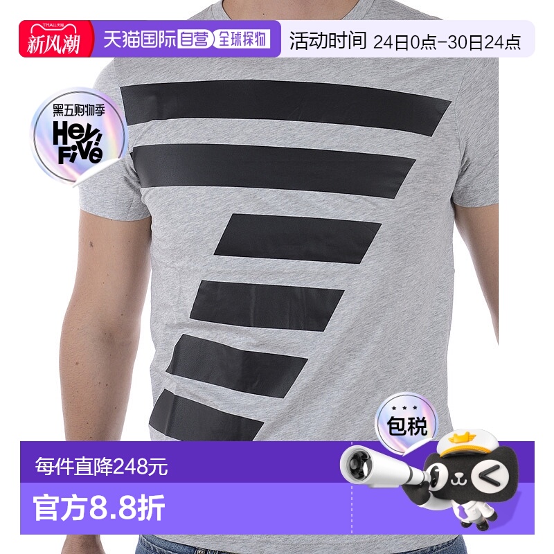 1h可退 香港直邮EA7 EMPORIO ARMANI 男士T恤 3ZPT86PJM9ZGREY SS