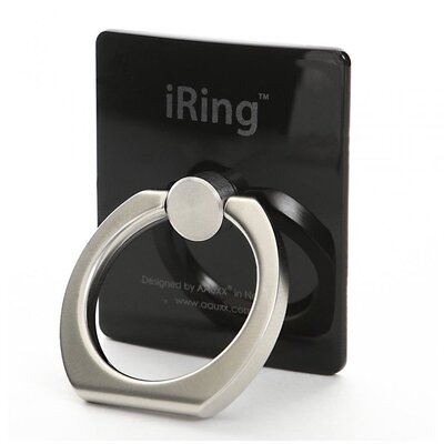日本直邮AUX iRing Premium手机支架手机环 黑 UMS-IR01HKBL