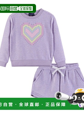 自营 andy & evanAndy&Evan French Terry运动衫和短裤-紫色 美国