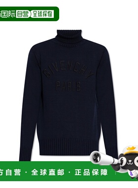 香港直邮GIVENCHY 男士针织衫 BM90VZ4YNM499 AW2025 蓝色 高领针