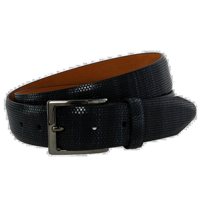 自营 crookhorndavis The Ascot 35 毫米意大利小牛皮皮带 - 黑色