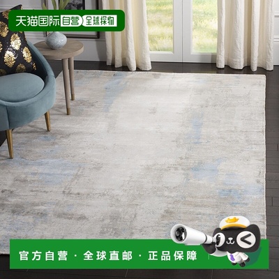 自营safaviehMirage Hand Made Area rug, Blue Contemporary Sty