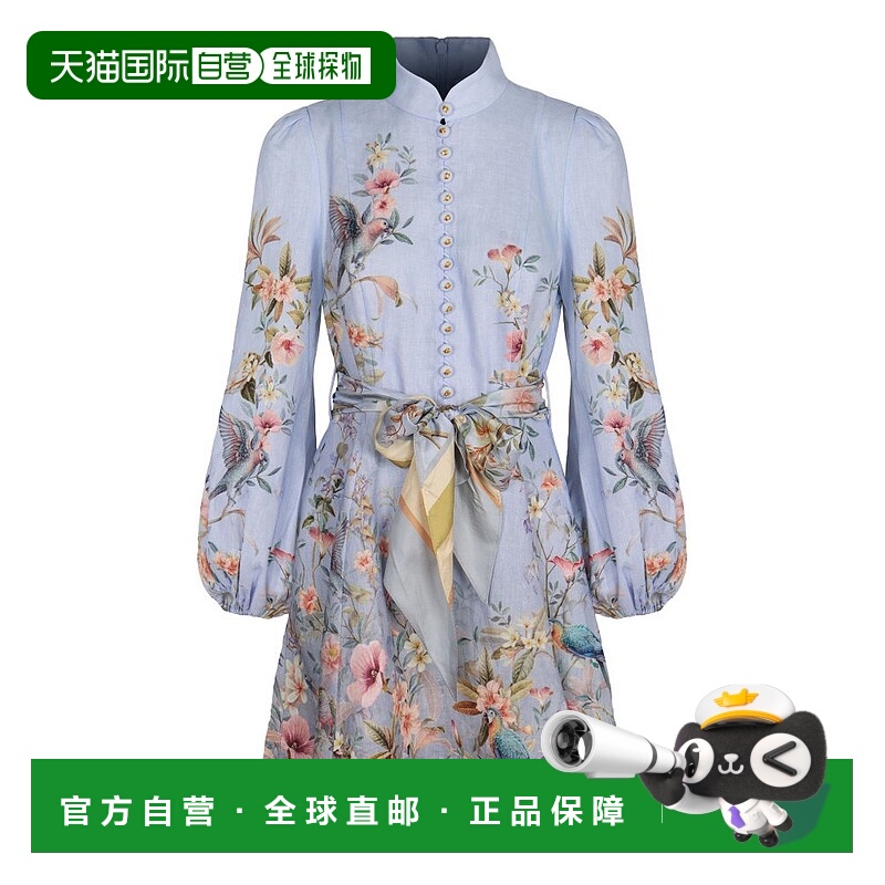 香港直邮ZIMMERMANN 女士 Rebellion 扣款迷你洋裝 9142DC261