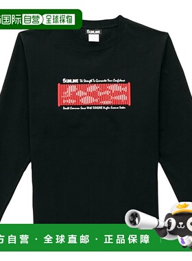 【日本直邮】SUNLINE衬衫 棉质长袖T恤 SUW-15503LT 黑色 XL码