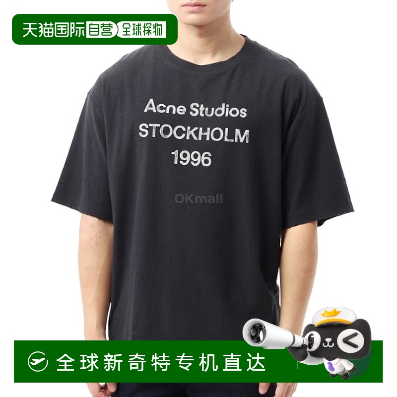 韩国直邮Acne Studios上装T恤男女款圆领舒适短袖CL0196 BM0高档