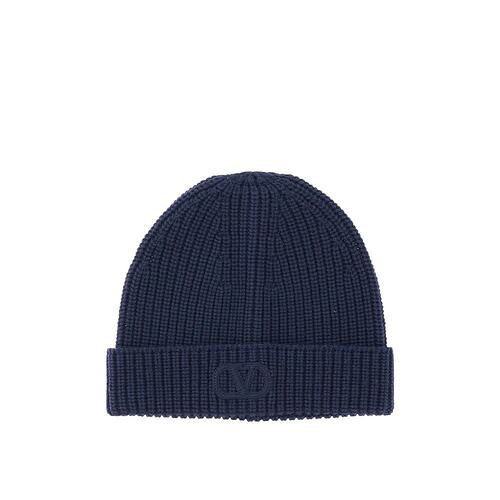VALENTINO 男士帽子 YHB01LIND598 AW2024 黑色 徽标帽子
