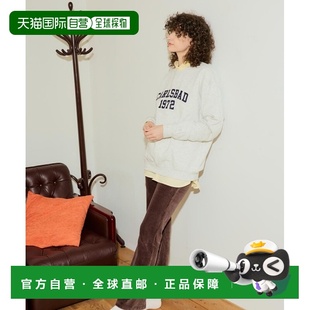 高腰弹力灯芯绒阔腿裤 1h可退 女装 Pacific 宽松 日本直邮Ocean