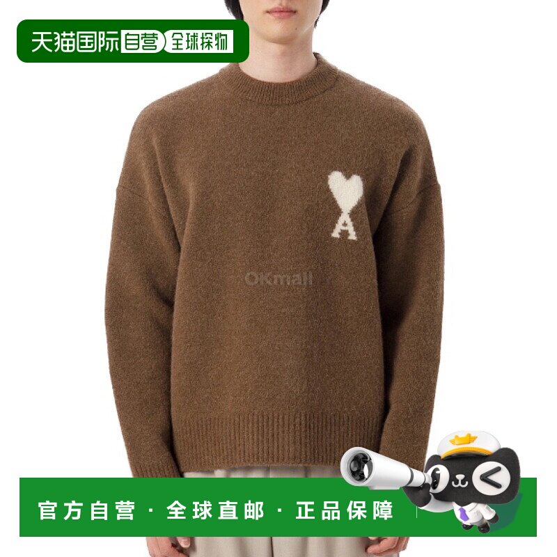 韩国直邮AMI UKS836 KN0135 217 圆领针织羊毛针织衫