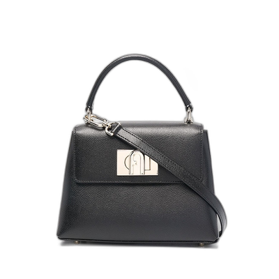 1h可退 香港直邮潮奢 FURLA 芙拉 女士 BLACK LEATHER 1927 MINI